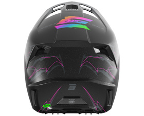 Casque cross Shot Speed Rac Noir 2027 Derrière