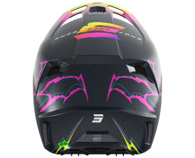 Casque cross Shot Speed Rac Rose 2027 Derrière