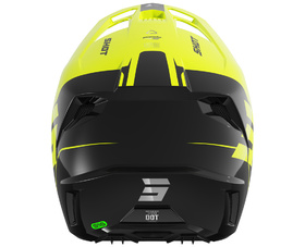 Casque cross Shot Speed S Jaune Fluo 2027 Derrière