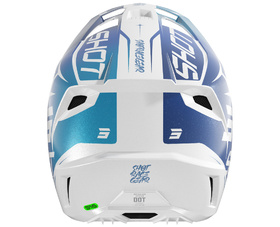 Casque cross Shot Speed Side Bleu 2027 Derrière