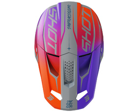 Casque cross Shot Speed Side Violet 2027 Dessus