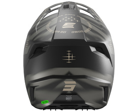Casque cross Shot Speed Tiger Noir 2027 Derrière