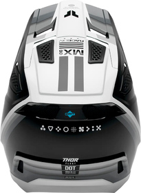 Casque cross Thor Fleet Defy Noir 2027 Derrière