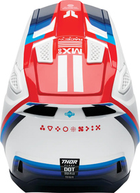 Casque cross Thor Fleet Defy Rouge 2027 Derrière