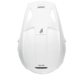 Casque cross Thor Sector 2 Solid Blanc 2024 Dessus