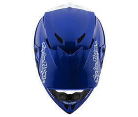 Casque cross Troy Lee Designs GP Block Bleu-Blanc Dessus