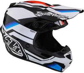 Casque cross Troy Lee Designs GP Apex Blanc 2023 Côté