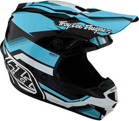 Casque cross Troy Lee Designs GP Apex Bleu 2023 Côté