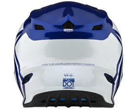 Casque cross Troy Lee Designs GP Overload Bleu Derrière