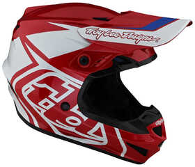 Casque cross Troy Lee Designs GP Overload Rouge Côté