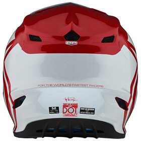 Casque cross Troy Lee Designs GP Overload Rouge Derrière