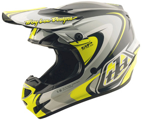 Casque cross Troy Lee Designs GP Pro Crossover Jaune Fluo 2026