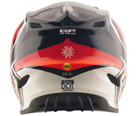 Casque cross Troy Lee Designs GP Pro Crossover Rouge 2026 Derrière