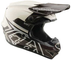 Casque cross Troy Lee Designs GP Pro Mono Noir-Beige 2026 Côté