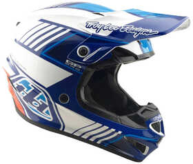 Casque cross Troy Lee Designs GP Pro Segment Bleu 2026 Côté