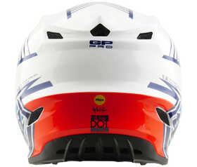 Casque cross Troy Lee Designs GP Pro Segment Bleu 2026 Derrière