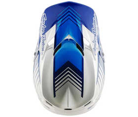 Casque cross Troy Lee Designs GP Pro Segment Bleu 2026 Dessus