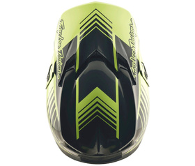 Casque cross Troy Lee Designs GP Pro Segment Jaune Fluo 2026 Dessus