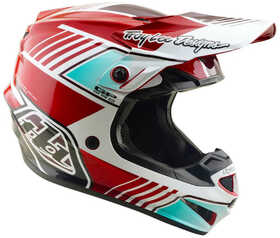 Casque cross Troy Lee Designs GP Pro Segment Rouge 2026 Côté