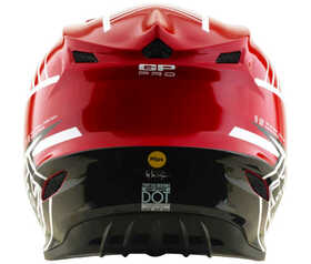 Casque cross Troy Lee Designs GP Pro Segment Rouge 2026 Derrière