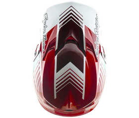 Casque cross Troy Lee Designs GP Pro Segment Rouge 2026 Dessus