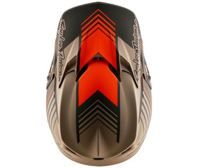 Casque cross Troy Lee Designs GP Pro Segment Taupe 2026 Dessus