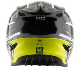 Casque cross Troy Lee Designs GP Pro Segment Violet 2026 Derrière