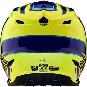 Casque cross Troy Lee Designs GP Ritn Jaune Fluo 2023 Derrière