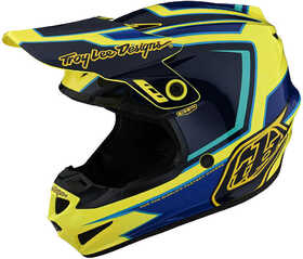 Casque cross Troy Lee Designs GP Ritn Jaune Fluo 2023