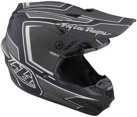 Casque cross Troy Lee Designs GP Ritn Noir 2023 Côté