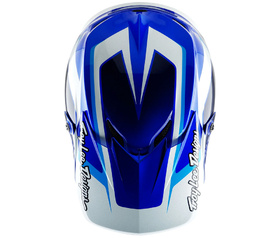 Casque cross Troy Lee Designs GP Shutter Bleu 2026 Dessus