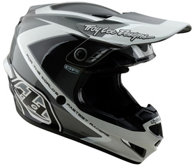 Casque cross Troy Lee Designs GP Shutter Gris 2026 Côté