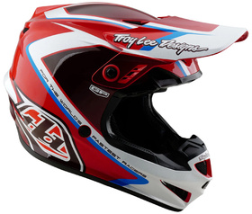 Casque cross Troy Lee Designs GP Shutter Rouge 2026 Côté