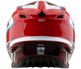 Casque cross Troy Lee Designs GP Shutter Rouge 2026 Derrière