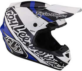 Casque cross Troy Lee Designs GP Slice Bleu 2023 Côté