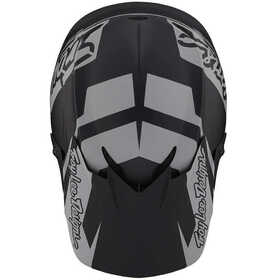 Casque cross Troy Lee Designs GP Slice Noir 2023 Dessus