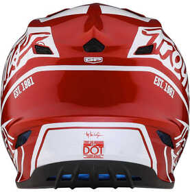 Casque cross Troy Lee Designs GP Slice Rouge 2023 Derrière