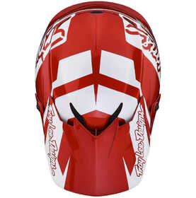 Casque cross Troy Lee Designs GP Slice Rouge 2023 Dessus