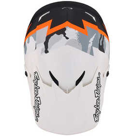 Casque cross Troy Lee Designs GP Volt Blanc 2023 Dessus