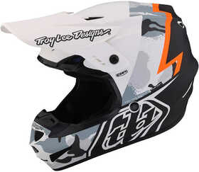 Casque cross Troy Lee Designs GP Volt Blanc 2023