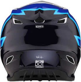 Casque cross Troy Lee Designs GP Volt Bleu 2023 Derrière