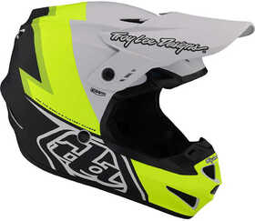 Casque cross Troy Lee Designs GP Volt Jaune Fluo 2023 Côté