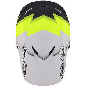 Casque cross Troy Lee Designs GP Volt Jaune Fluo 2023 Dessus