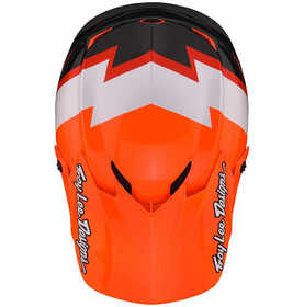 Casque cross Troy Lee Designs GP Volt Orange 2023 Dessus