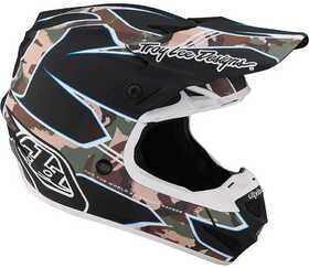 Casque cross Troy Lee Designs SE4 Polyacrylite Matrix Camo 2023 Côté