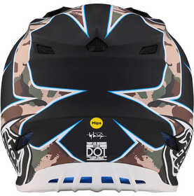 Casque cross Troy Lee Designs SE4 Polyacrylite Matrix Camo 2023 Derrière