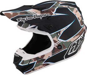 Casque cross Troy Lee Designs SE4 Polyacrylite Matrix Camo 2023