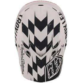 Casque cross Troy Lee Designs SE4 Polyacrylite Race Shop Blanc 2023 Dessus