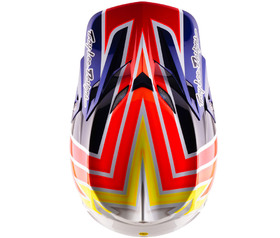 Casque cross Troy Lee Designs SE5 Carbon Boltz 2027 Dessus