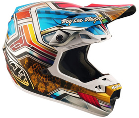 Casque cross Troy Lee Designs SE5 Carbon Lowrider 2026 Côté